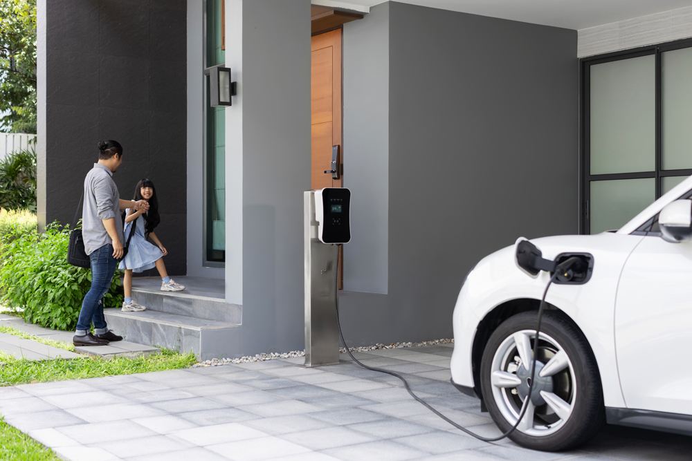 home electric vehicle charging station